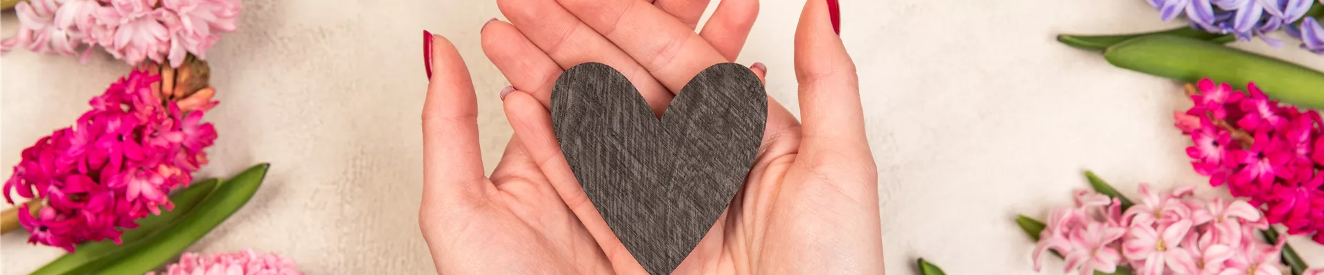 Valentinstag - Herz und Hyazinthen