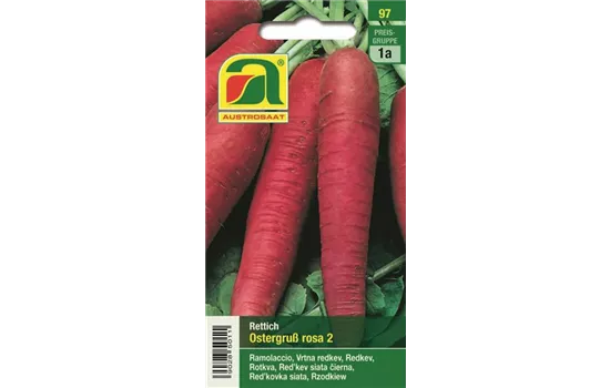 Rettich Ostergruß rosa